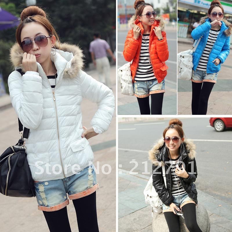 Free shipping Short design Women down coat outerwear down jacket