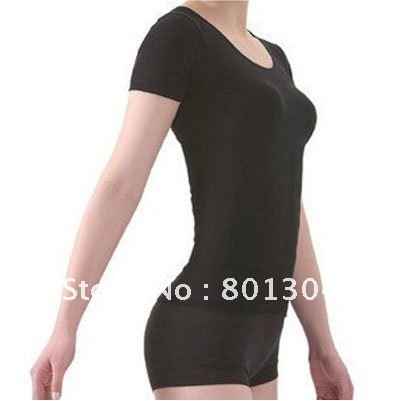 Free Shipping Short Sleeve Shapewear Slim Waist Thin Body Shape Belly Beautify Chest SIZE L