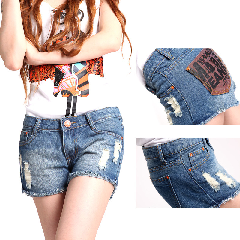 Free Shipping Shorts female denim shorts vintage denim shorts summer shorts jeans 8849 KD