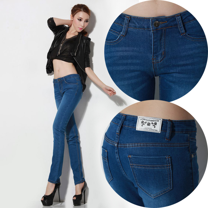 Free shipping Skinny jeans trousers female pants trousers women's skinny pants