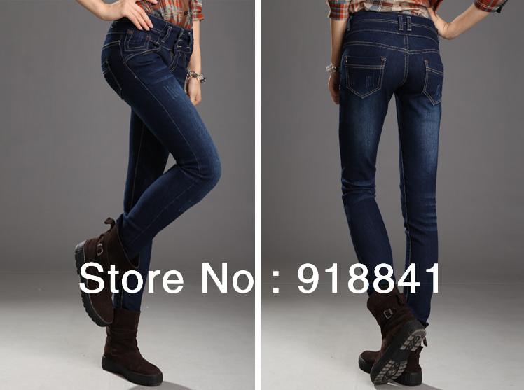 Free Shipping Skinny Pencil Pants Slim Fashion Stretchy Womens Jeans Pants Hot Selling 2013