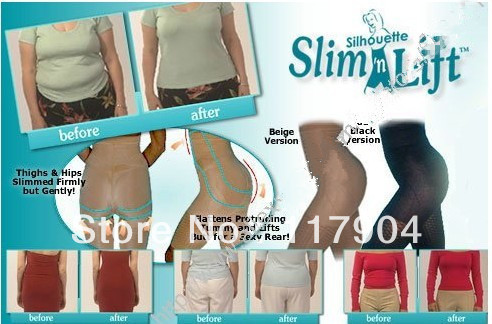 Free Shipping Slim N Lift Women Slimming Pants Body Shaper Black&Beige