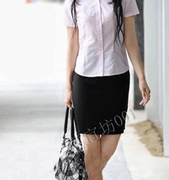 Free Shipping Slim women's step skirt black all-match short skirt opening a-line skirt dress