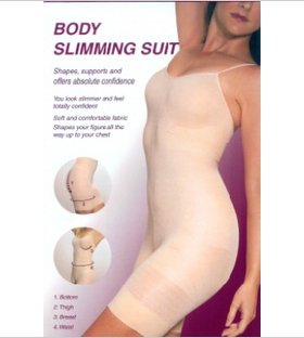 Free Shipping ! Slimming Body Suit/Lady's Body Shaper/Skin-Colored / UD-035