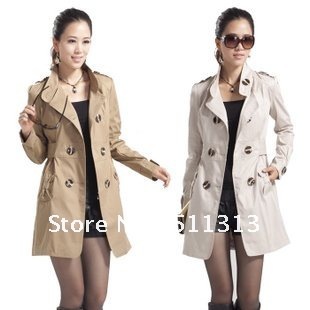 FREE SHIPPING slimming fashion trench coats