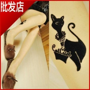 Free shipping Small cat socks pantyhose invisible socks stockings