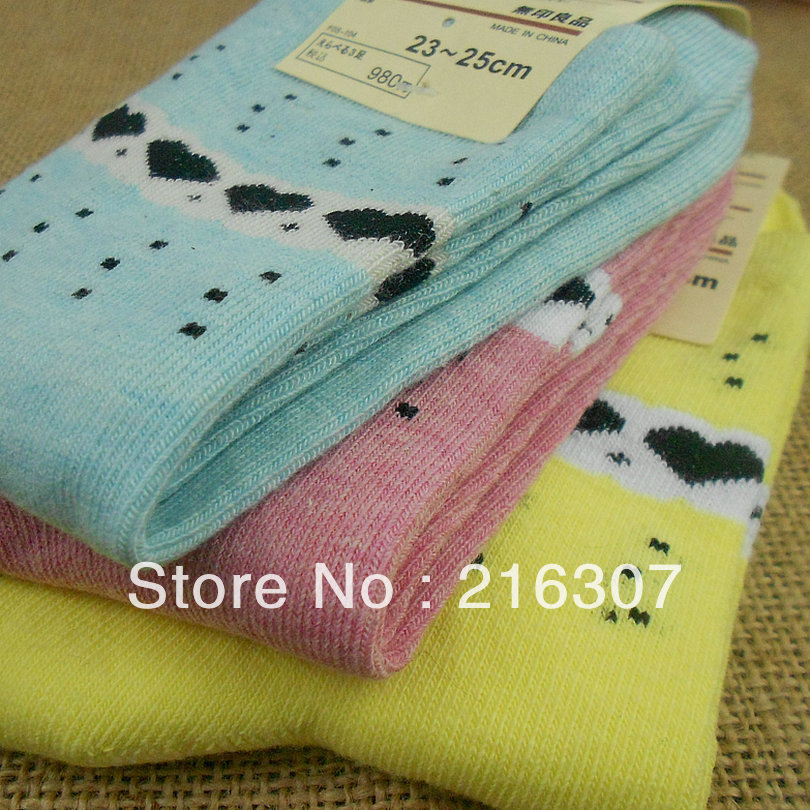 Free Shipping small heart women's cotton socks