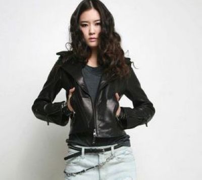 Free shipping Small leather clothing female short design slim motorcycle PU leather clothing jacket outerwear