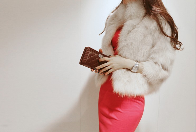 Free Shipping+Special 2012 New Korean Fashion Luxury Quality Overcoats, Women's Fur Coats Ms.