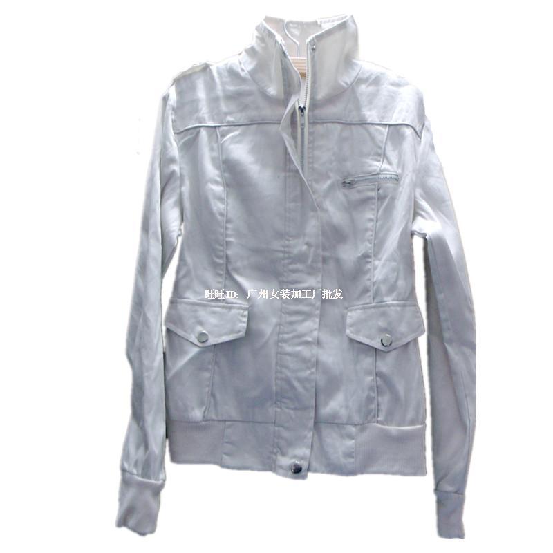 free shipping Spring 2011 women's stand collar 100% cotton long-sleeve short jacket top 3127