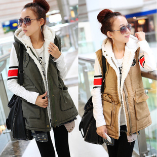 Free shipping Spring and autumn 2012 plus size thickening casual fashion autumn and winter long design vest outerwear