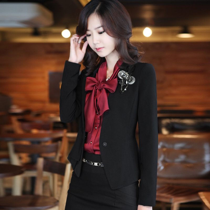 Free shipping Spring and autumn career women's set fashion ol formal suit skirt work wear