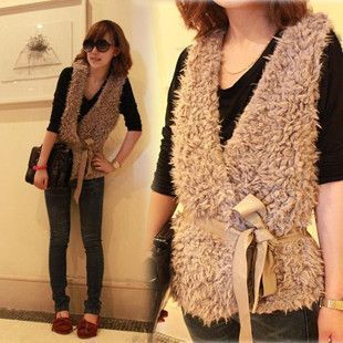 FREE SHIPPING! Spring and autumn slim fashion elegant noble elegant thermal berber fleece vest -HB