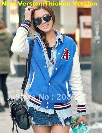 Free shipping! Spring and autumn women's baseball uniform autumn new arrival jacket casual baseball outerwear