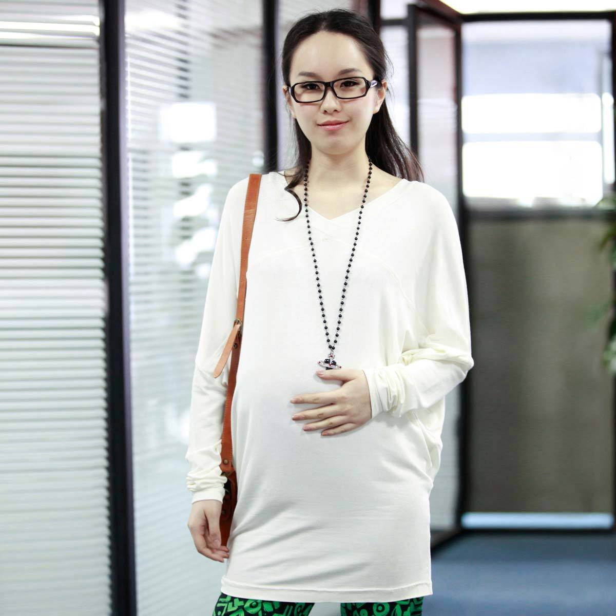 Free shipping spring maternity clothing long-sleeve fashion brief maternity clothing t-shirt 96596