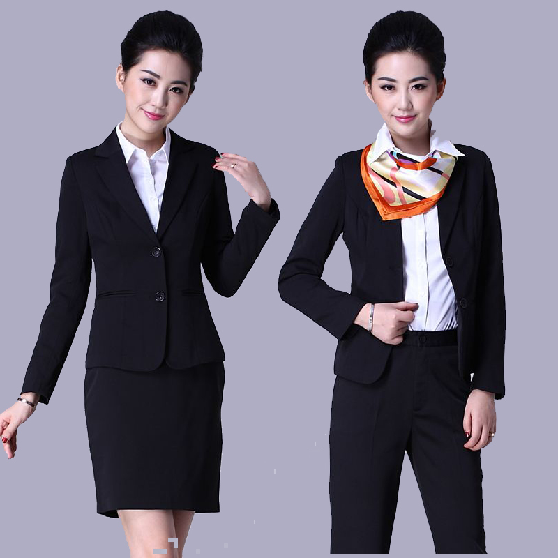 Free shipping Spring professional women's formal slim professional skirt set