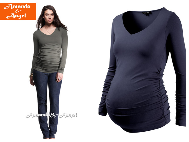 Free shipping Star style  maternity autumn top  basic long-sleeve T-shirt YF024