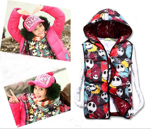 Free shipping Sugar sugar 2012 autumn and winter skull vest female