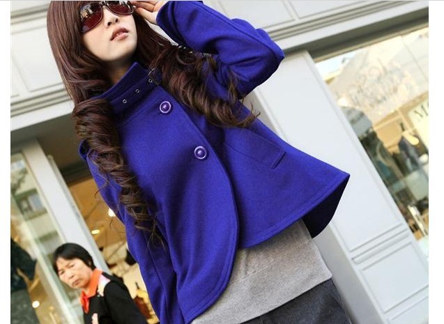 Free shipping Sugar sugar 2012 autumn and winter small slim vintage short jacket female ol stand collar outerwear female