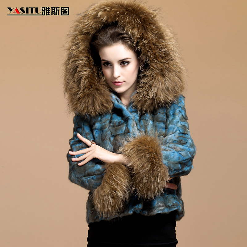 free shipping Sukracarya 2012 fight mink fur overcoat mink fur coat 21