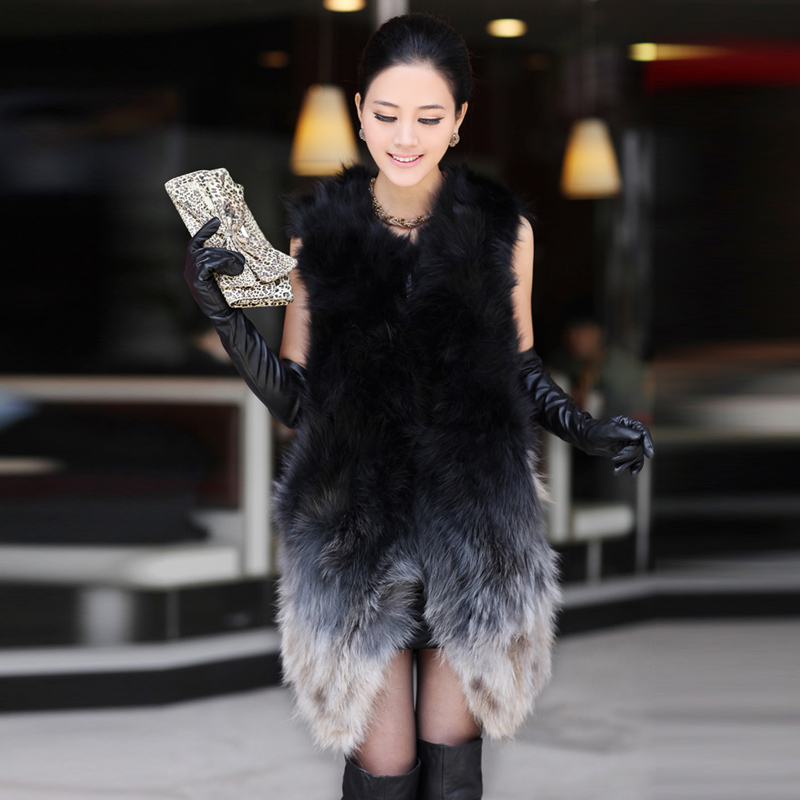 free shipping Sukracarya 2012 high quality wool fur vest outerwear sl1129