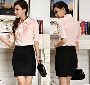 Free shipping Summer female formal work wear uniform women's sz fashion ol career set work wear skirt