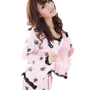 free shipping Summer female pajamas, pajama set for Women/Lady, home wear long-sleeve