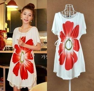 Free Shipping Summer new arrival 2013 maternity clothing long design top maternity short-sleeve T-shirt one-piece dress 1b