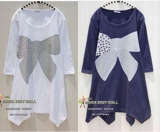 Free shipping Summer nursing top maternity clothes t-shirt white girl summer Cotton 2 colors one piece free size