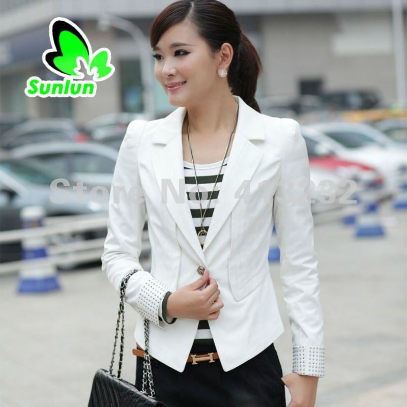 Free Shipping Sunlun Fantasy Zone Ladies' Fashion Slim Short Small Suit Coat Women Suit 2012 New Arrival