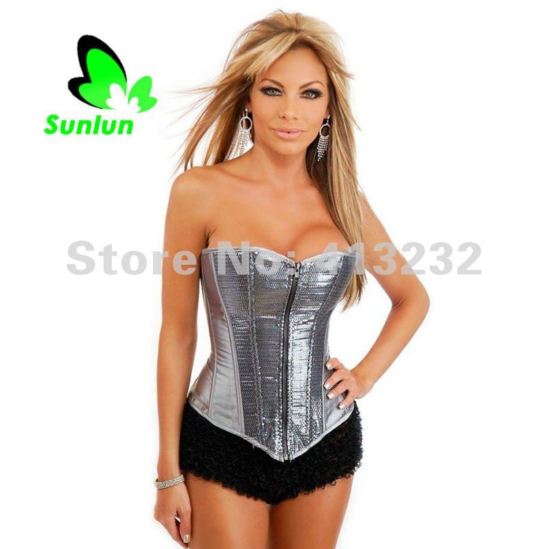 Free Shipping Sunlun Fantasy Zone Ladies' Sexy Costumes Corset G-String Women Fashion Bustier