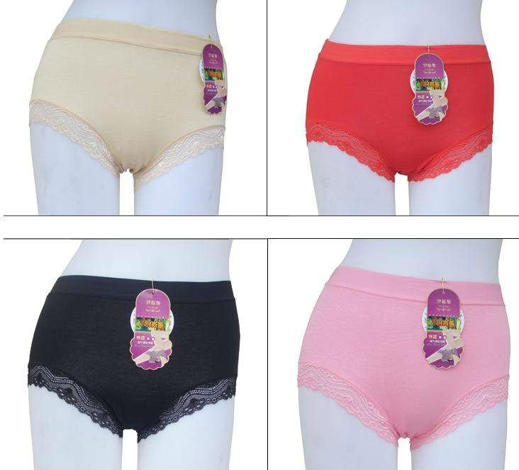 Free shipping , super soft  lady's pants, briefs, Collagen fiber material, wholesale 5pcs/lot