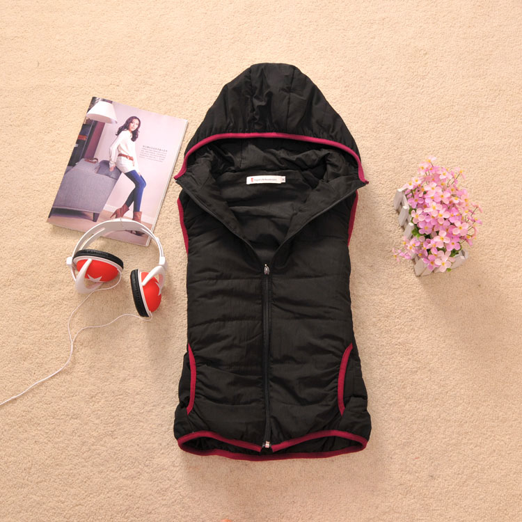 Free shipping! T-08 2012 women's winter all-match hooded cotton vest - 0.31