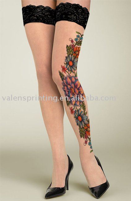 Free shipping Tattoo stocking -fashion sexy,LST14,100pairs/lot, top quality,Guaranteed 100%