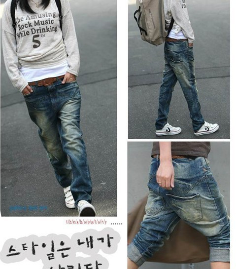 Free Shipping Tbj 120 new arrival retro finishing street style pants skateboard pants 9503