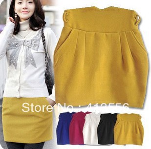 Free shipping  The explosion all-match fashion Mao Ne waist skirt package hip skirt D424-2086  b293 ow