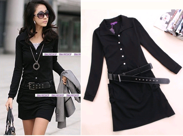 Free Shipping  The large size of the 2013 Hitz Korean Women Slim long-sleeved dress