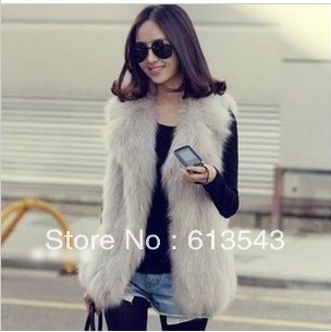 Free shipping The new 2013 imitation fox fur fur gilet vest vest imitation fur coat