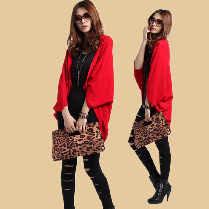 Free shipping The new listed 2013 spring women's cape cloak cardigan long design batwing sleeve loose outerwear female Promotion