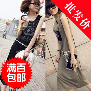 Free shipping The new listed Fashion watermark logo vest jumpsuit full dress ol