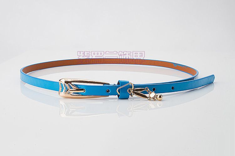 Free shipping Thin all-match belt multi-color neon color japanned leather candy color belt strap female