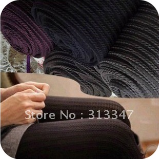 free shipping Thin three-dimensional small twist wheat stripe pack tight stocking socks pantyhose women Autumn long stocking 806