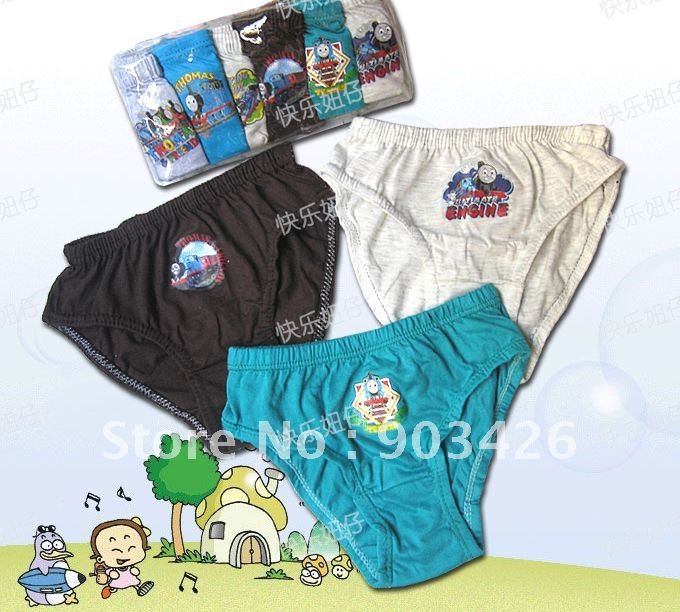 Free Shipping ! Thomas & Friends Kid's Underwear Cartoon Underwear Children's Briefs (6pcs/pack) G1512 On Sale Wholesale