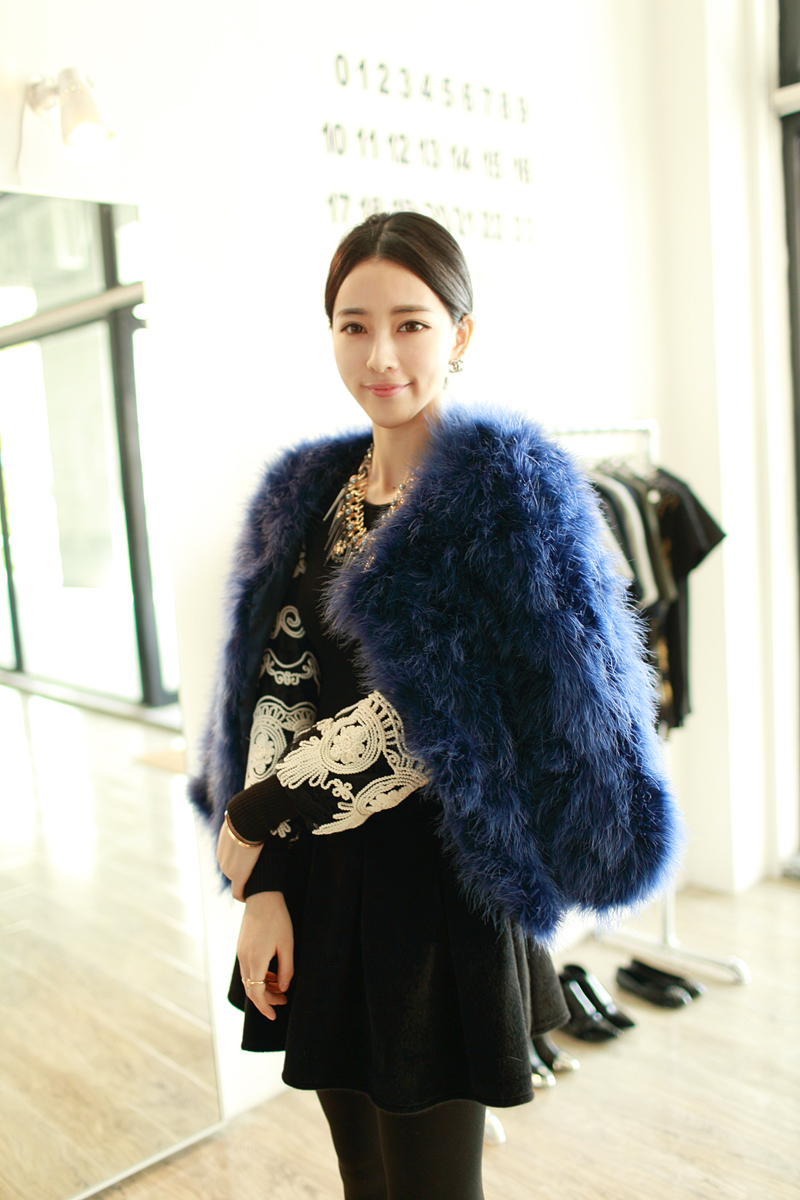 free shipping top fashion Beautiful encryption ostracods wool plus cotton fur coat christmas u01 P10