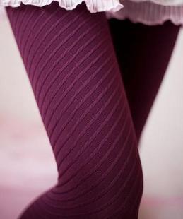 FREE SHIPPING!!! Ultra elastic oblique stripe pantyhose/thin legging  150D