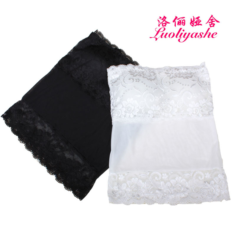 free shipping Ultra long lace tube top tube top spaghetti strap vest two ways slim basic underwear top