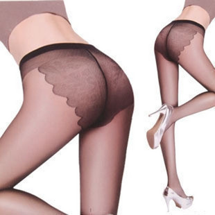 Free shipping ultra-thin  Core-spun Yarn pantyhose+sexy leg socks