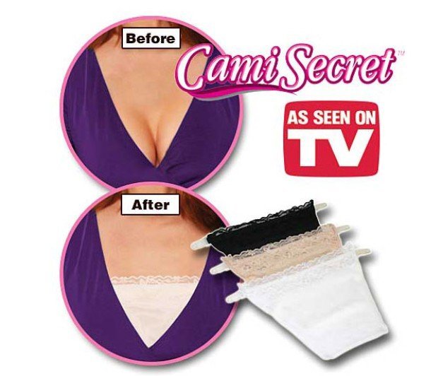 Free Shipping, Underewear Cami Secret (1pack=3pcs) HOT Cami Secret Women's Seamless Bras As Seen On Tv,Black,White,Incarnadine