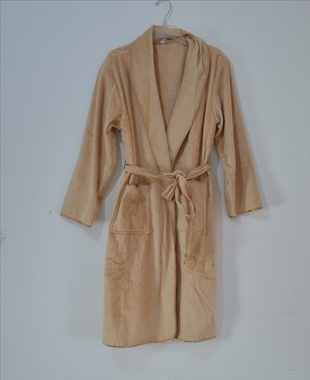 Free shipping Velvet robe silk cotton double faced terry robe long-sleeve belt general