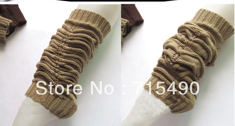 Free shipping Vertical stripes hollow out knitting wool socks reactor of female money joker not over the knee boots set